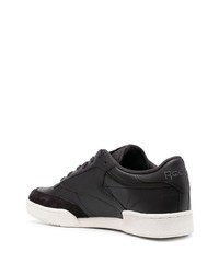 schwarze Leder niedrige Sneakers von Reebok