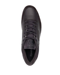 schwarze Leder niedrige Sneakers von Reebok