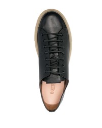 schwarze Leder niedrige Sneakers von Buttero