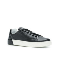 schwarze Leder niedrige Sneakers von Premiata