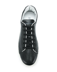 schwarze Leder niedrige Sneakers von Premiata