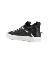 schwarze Leder niedrige Sneakers von Bruno Bordese