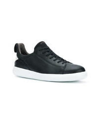 schwarze Leder niedrige Sneakers von Camper