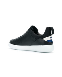 schwarze Leder niedrige Sneakers von Camper