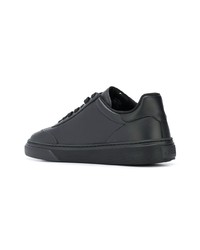 schwarze Leder niedrige Sneakers von Hogan