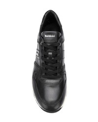 schwarze Leder niedrige Sneakers von Baldinini