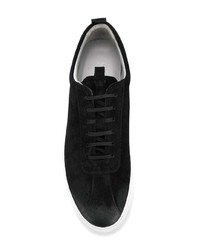 schwarze Leder niedrige Sneakers von Grenson