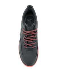 schwarze Leder niedrige Sneakers von Camper Lab