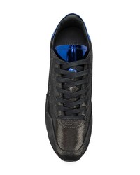 schwarze Leder niedrige Sneakers von Ghoud