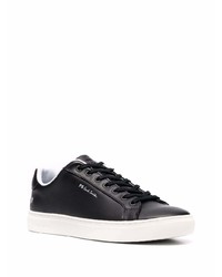 schwarze Leder niedrige Sneakers von PS Paul Smith