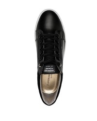 schwarze Leder niedrige Sneakers von Android Homme