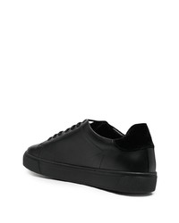 schwarze Leder niedrige Sneakers von Philipp Plein