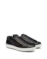 schwarze Leder niedrige Sneakers von Church's