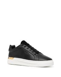 schwarze Leder niedrige Sneakers von Mallet