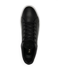 schwarze Leder niedrige Sneakers von Mallet