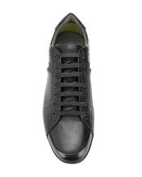 schwarze Leder niedrige Sneakers von BOSS HUGO BOSS