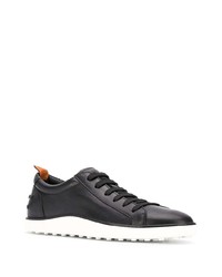 schwarze Leder niedrige Sneakers von Tod's