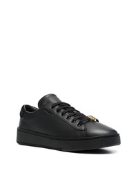 schwarze Leder niedrige Sneakers von Bally