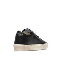 schwarze Leder niedrige Sneakers von Golden Goose Deluxe Brand