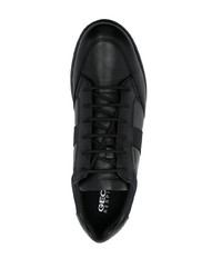 schwarze Leder niedrige Sneakers von Geox