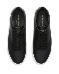 schwarze Leder niedrige Sneakers von Kurt Geiger London