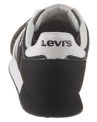 schwarze Leder niedrige Sneakers von Levi's