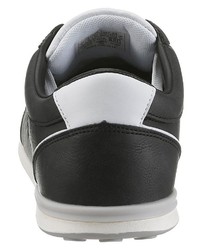 schwarze Leder niedrige Sneakers von Levi's