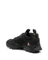 schwarze Leder niedrige Sneakers von Roa