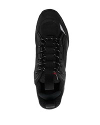 schwarze Leder niedrige Sneakers von Roa