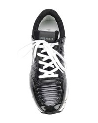 schwarze Leder niedrige Sneakers von Premiata