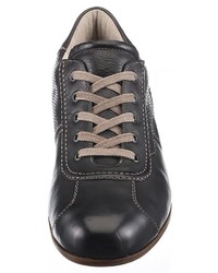 schwarze Leder niedrige Sneakers von Lloyd