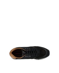 schwarze Leder niedrige Sneakers von Lloyd