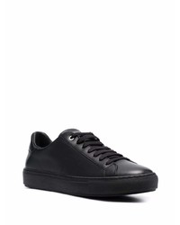 schwarze Leder niedrige Sneakers von Canali