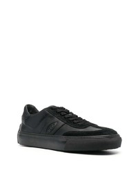 schwarze Leder niedrige Sneakers von Tod's