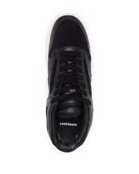 schwarze Leder niedrige Sneakers von Represent