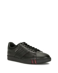 schwarze Leder niedrige Sneakers von Bally