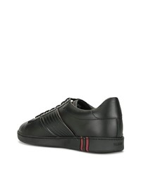 schwarze Leder niedrige Sneakers von Bally