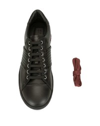 schwarze Leder niedrige Sneakers von Bally