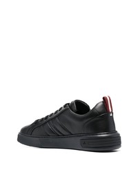 schwarze Leder niedrige Sneakers von Bally