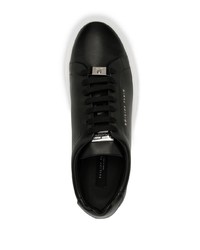 schwarze Leder niedrige Sneakers von Philipp Plein