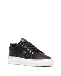 schwarze Leder niedrige Sneakers von Mallet