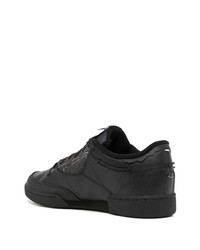 schwarze Leder niedrige Sneakers von adidas