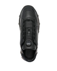schwarze Leder niedrige Sneakers von Bally