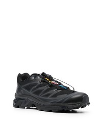 schwarze Leder niedrige Sneakers von Salomon