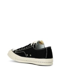 schwarze Leder niedrige Sneakers von VISVIM