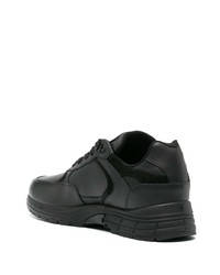 schwarze Leder niedrige Sneakers von Giuseppe Zanotti