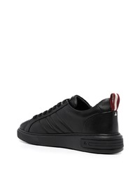 schwarze Leder niedrige Sneakers von Bally