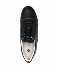 schwarze Leder niedrige Sneakers von Leandro Lopes