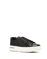 schwarze Leder niedrige Sneakers von Church's