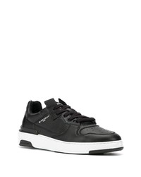 schwarze Leder niedrige Sneakers von Givenchy